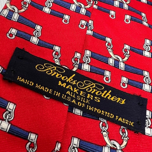EUC Vintage Brooks Brothers Horse Bit Tie - Picture 7 of 7